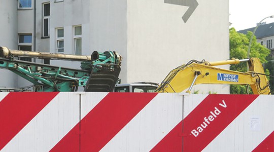 Baufeld V construction start